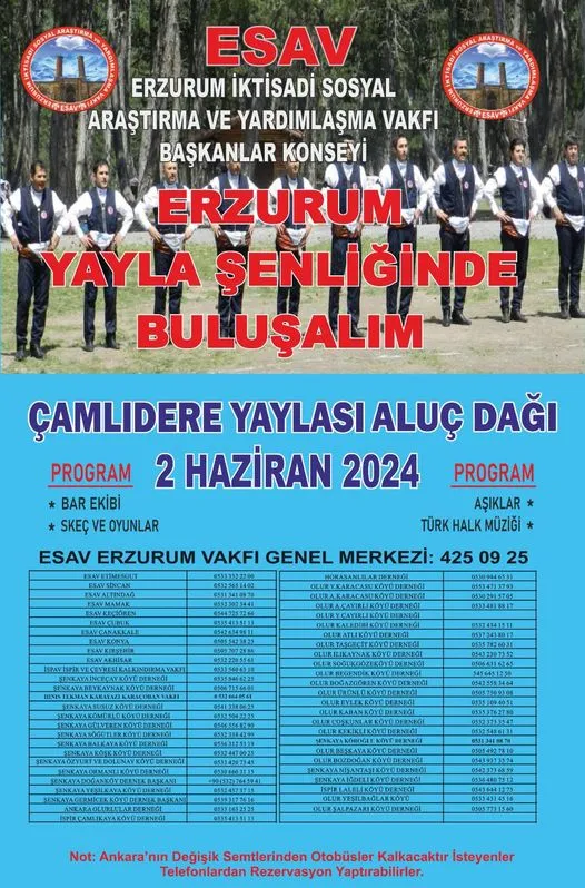 Erzurum Yayla Şenliğinde Buluşalım.