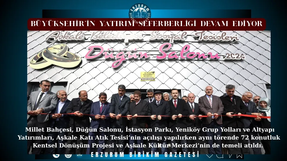 BÜYÜKŞEHİR’İN YATIRIM SEFERBERLİĞİ DEVAM EDİYOR