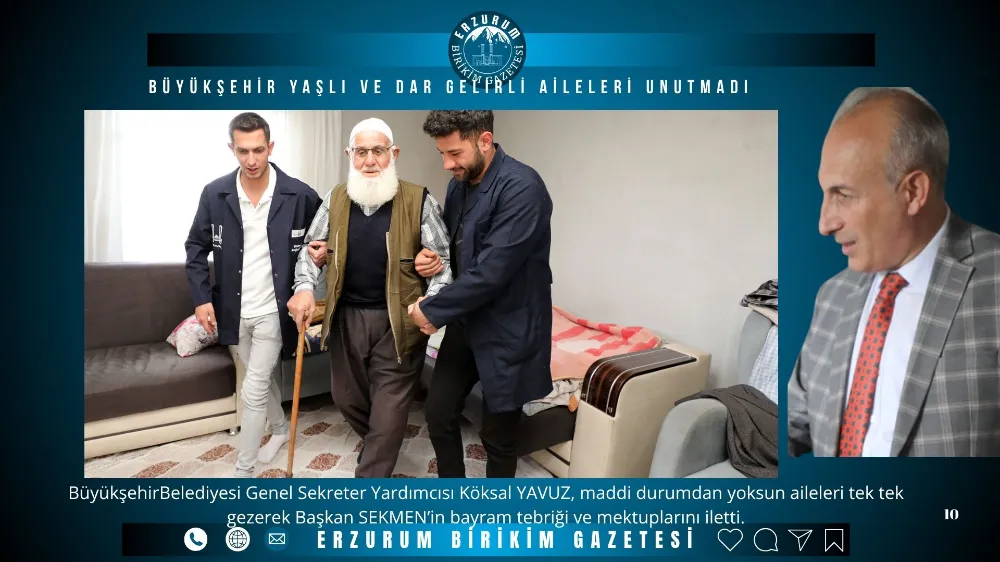 BÜYÜKŞEHİR YAŞLI VE DAR GELİRLİ AİLELERİ UNUTMADI