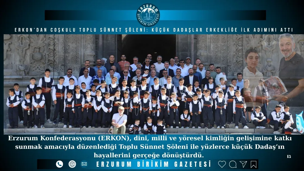 ERKON’dan Coşkulu Toplu Sünnet Şöleni: Küçük Dadaşlar Erkekliğe İlk Adımını Attı