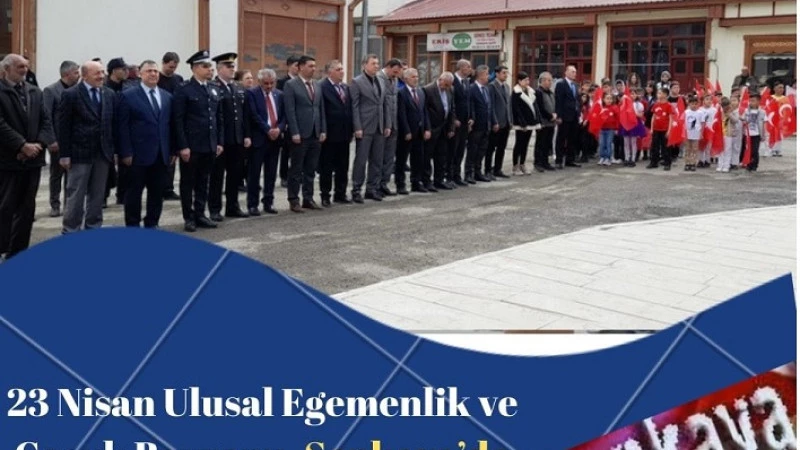 23 Nisan Ulusal Egemenlik ve Çocuk Bayramı, Şenkaya’da Törenlerle Kutlandı.