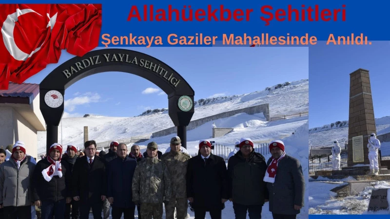 Allahüekber Şehitleri Şenkaya Gaziler Mahallesinde  Anıldı.